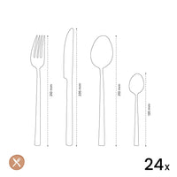 Amefa - Felicity 24-delige Bestekset - Champagne Bestekset Amefa