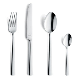 Amefa - Moderno 24-teiliges Besteckset in luxuriöser Holzbox - Silber Amefa - Moderno 24-delige Bestekset - Zilver Bestekset Amefa
