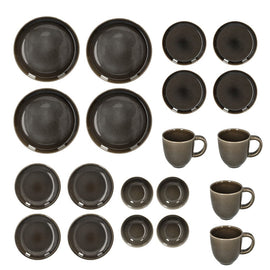 Blomus - Canju Geschirrset 4 Personen, 20-teilig Zinn Blomus - Canju Serviesset 4 pers, 20 delig Pewter Serviesset Blomus
