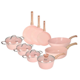 Cook & Pan - Blush Pfannenset 9-teilig Cook & Pan - Blush Pannenset 9-delig Pannenset Cook & Pan