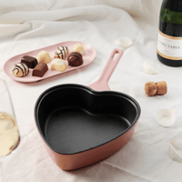 Poêle à frire Cook & Pan - Love en fonte à motifs de cœurs, 24 cm, Cook & Pan