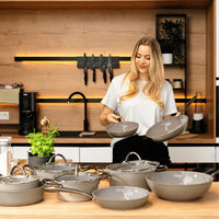 Ensemble de 2 poêles à frire Cook & Pan - Taupe of Mind