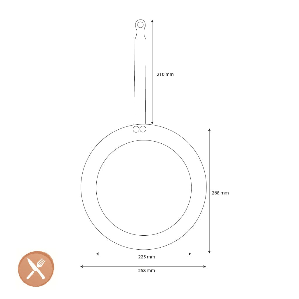 DeBuyer - Pannenkoekenpan Mineral B 26cm Pannenkoekenpan DeBuyer