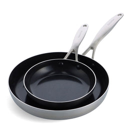 Green Pan - Geneva 2-teiliges Pfannenset mit Keramik-Antihaftbeschichtung 20/28 cm GreenPan - Geneva 2-delige Pannenset met keramische antikleeflaag 20/28cm Pannenset GreenPan