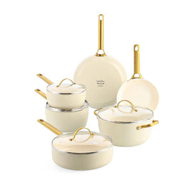 GreenPan - Padova Cream White 10-teiliges Pfannenset GreenPan - Padova Cream White 10-delige pannenset Pannenset GreenPan