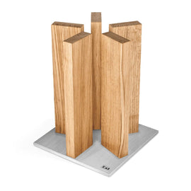 Kai Shun - Bloc à couteaux ''Stonehenge'' Acier inoxydable/Chêne Bezig met laden...