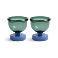 &Klevering - Coquetiers Cantine - Bleu - Lot de 2 Coquetiers &Klevering