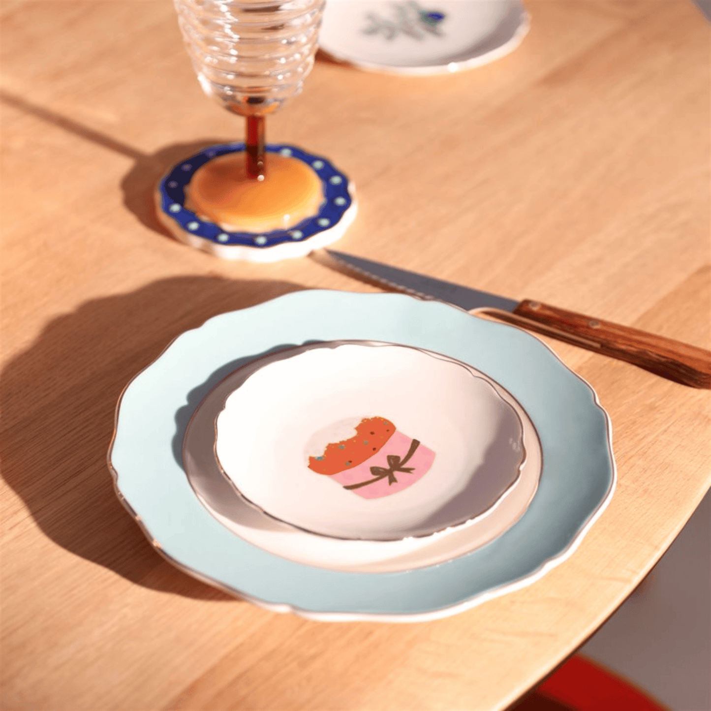 &Klevering - Gebaksbordjes Feast - Set van 6 &Klevering