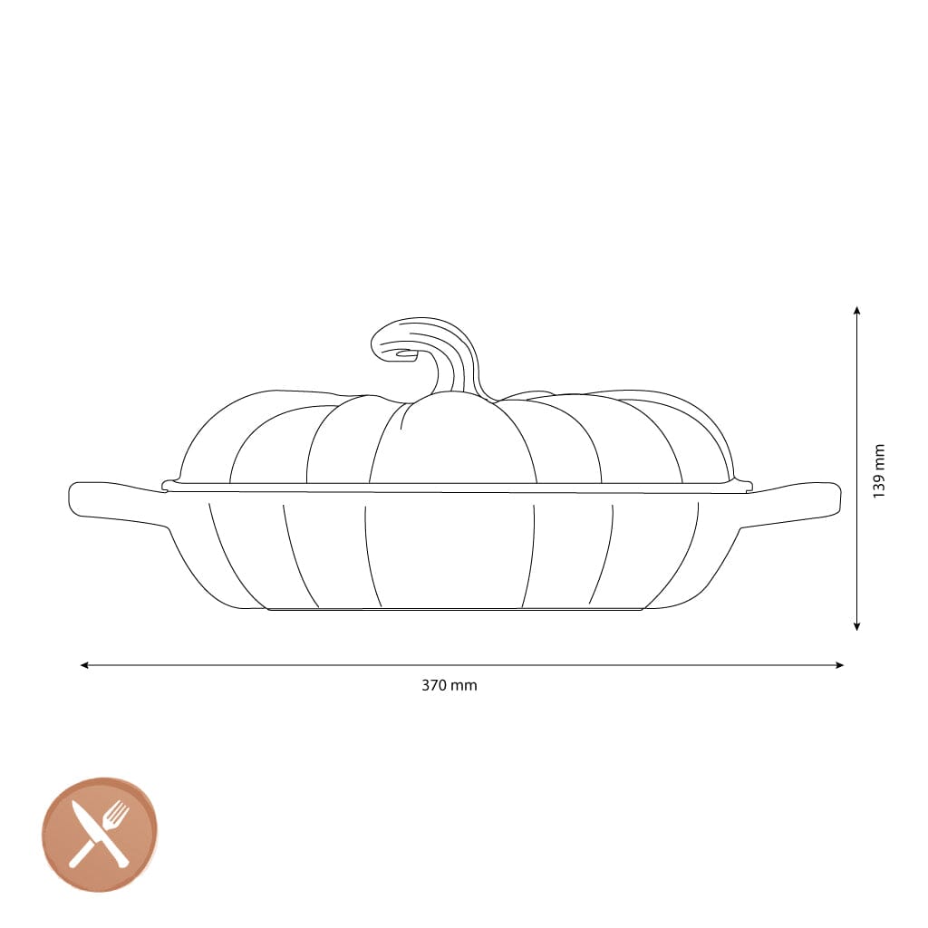 Le Creuset - Signature Pompoen Campagnard - Thyme - 28 cm Braadpan Le Creuset