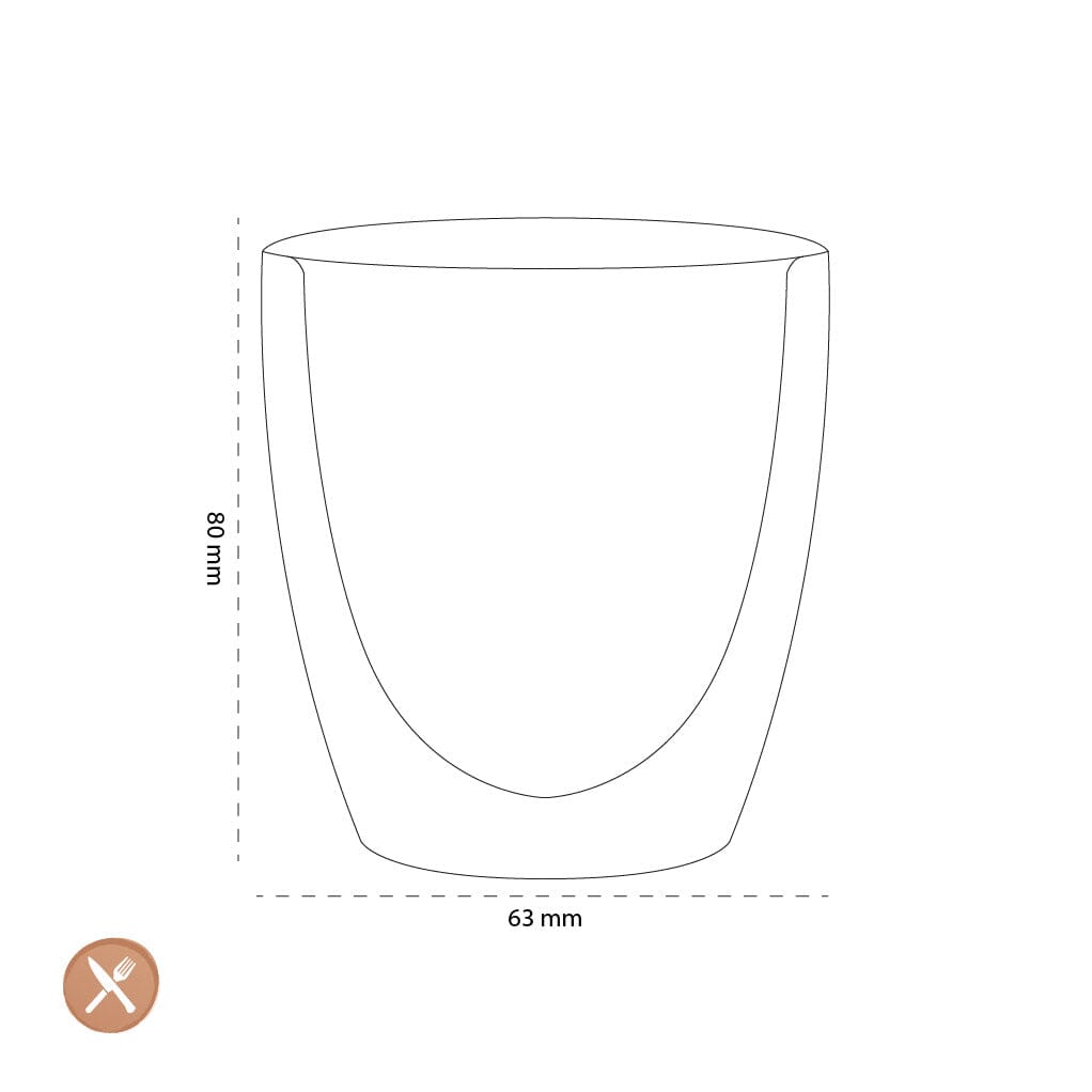 Leonardo - Dubbelwandige Mok Duo 100ml Waterkan Leonardo