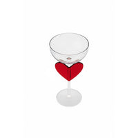 Lepelclub - Campagne Coupe - Hart - Rood Champagne glazen LepelClub