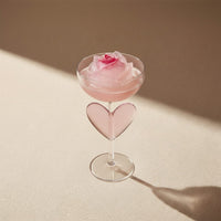 Lepelclub - Campagne Coupe - Hart - Roze Champagne glazen LepelClub