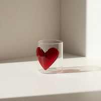 Lepelclub - Glas Hart - Rood Drinkglazen LepelClub