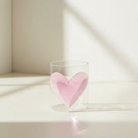 Lepelclub - Glas Hart - Roze Drinkglazen LepelClub