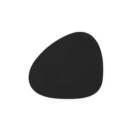 Lind DNA - Glasmatte Curve Nupo Schwarz Lind DNA - Onderzetter Curve Nupo Zwart Placemat Lind DNA