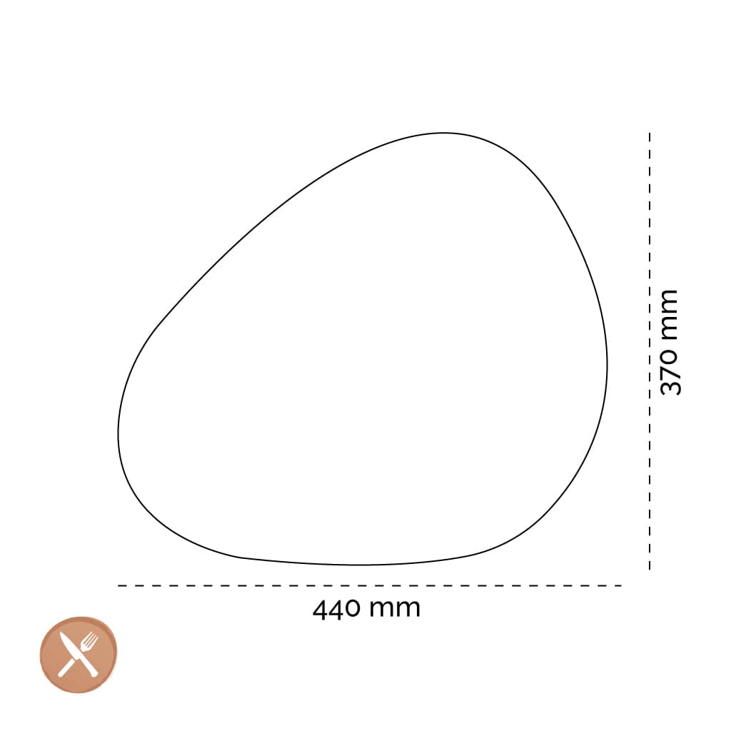 Lind DNA - Placemat Curve L Nupo Kaviaar Placemat Lind DNA