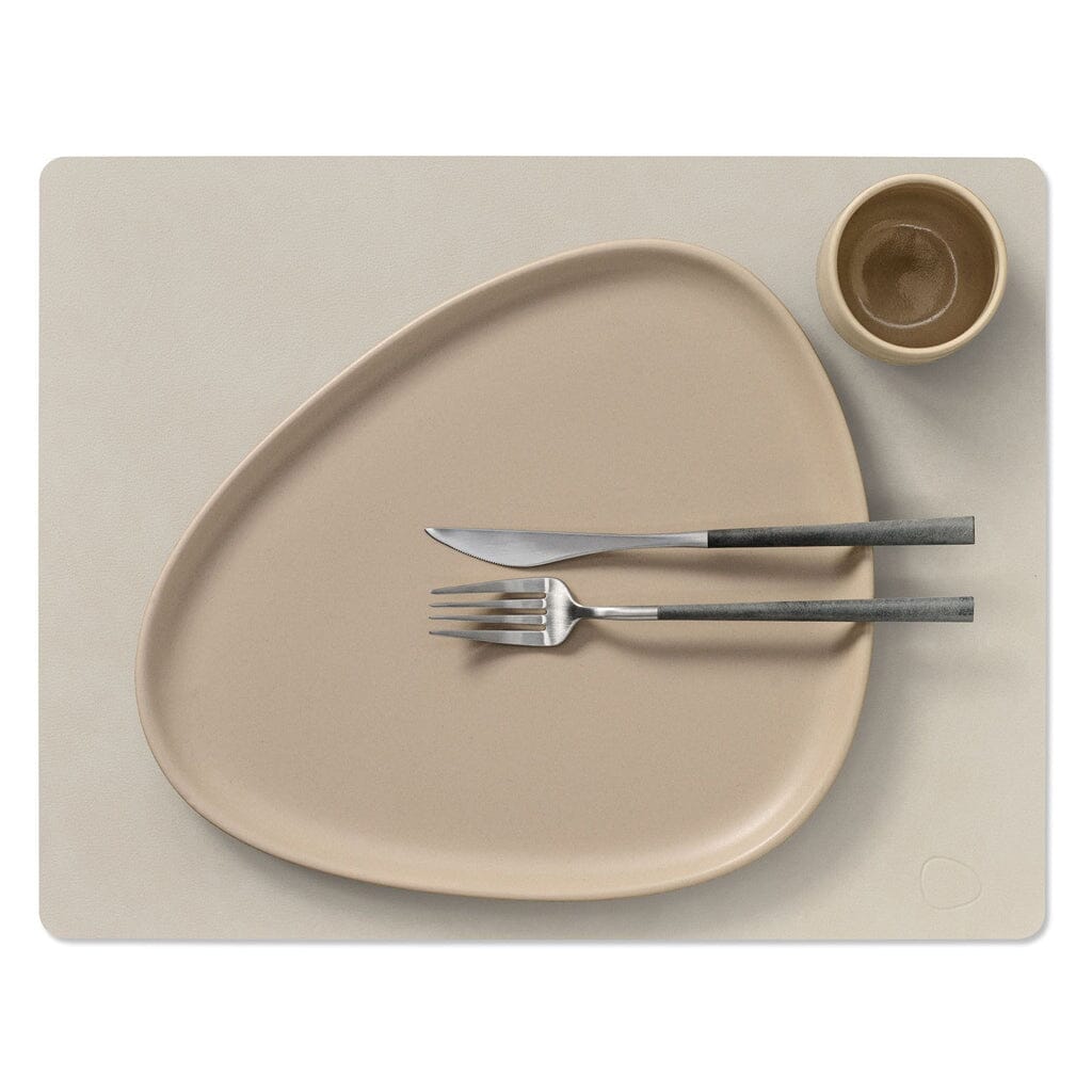 Lind DNA - Placemat Vierkant L Nupo Oester Wit Placemat Lind DNA