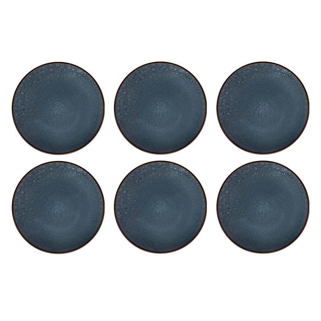 Medard de Noblat - Feeling Indigo Dessertbord 21 cm (set van 6) Dessertborden Medard de Noblat