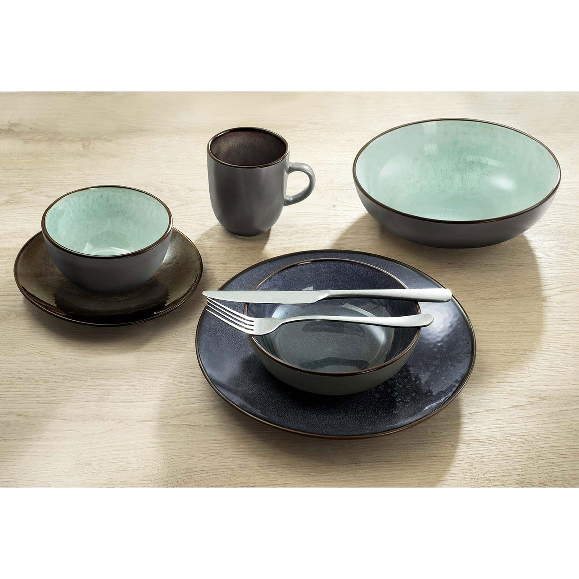 Medard de Noblat - Feeling Indigo Dessertbord 21 cm (set van 6) Dessertborden Medard de Noblat