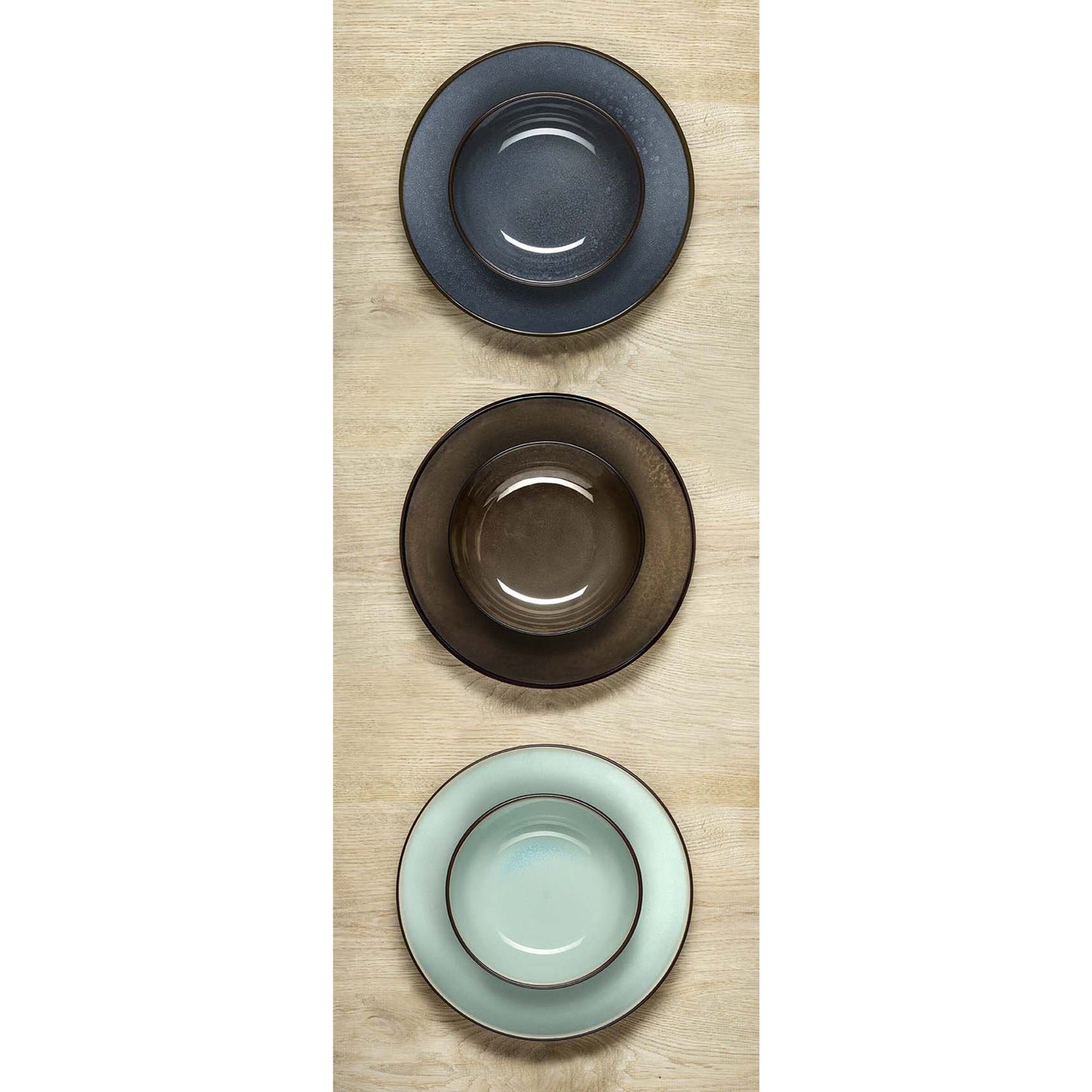 Medard de Noblat - Feeling Indigo Dessertbord 21 cm (set van 6) Dessertborden Medard de Noblat