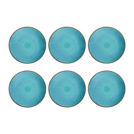 Medard de Noblat - Feeling Turquoise Dessertteller 21 cm (6er-Set) Medard de Noblat - Feeling Turquoise Dessertbord 21 cm (set van 6) Dessertborden Medard de Noblat