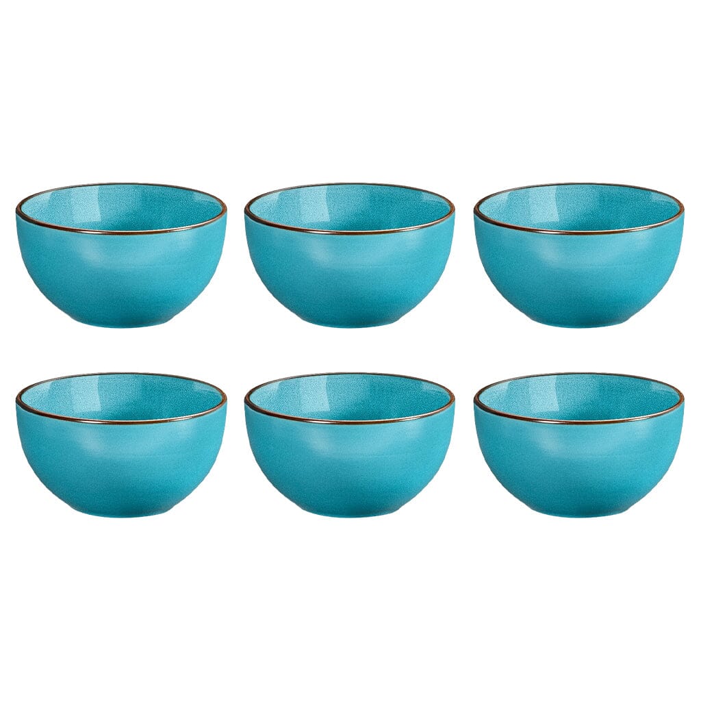 Medard de Noblat - Feeling Turquoise Ontbijtkom 13 cm (set van 6) Kommen Medard de Noblat