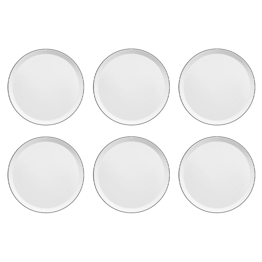 Medard de Noblat - Yaka Black Dinnerbord 27 cm (set van 6) Dinerborden Medard de Noblat
