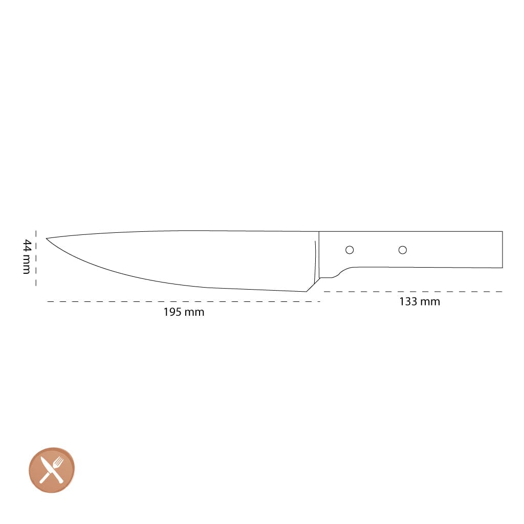 Opinel - Koksmes N°118, Parallèle, rvs/hout Opinel