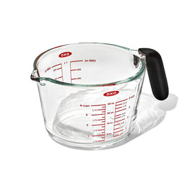 OXO - Messbecher, 1 Liter OXO Maatkan met deksel glas, 500 ml OXO