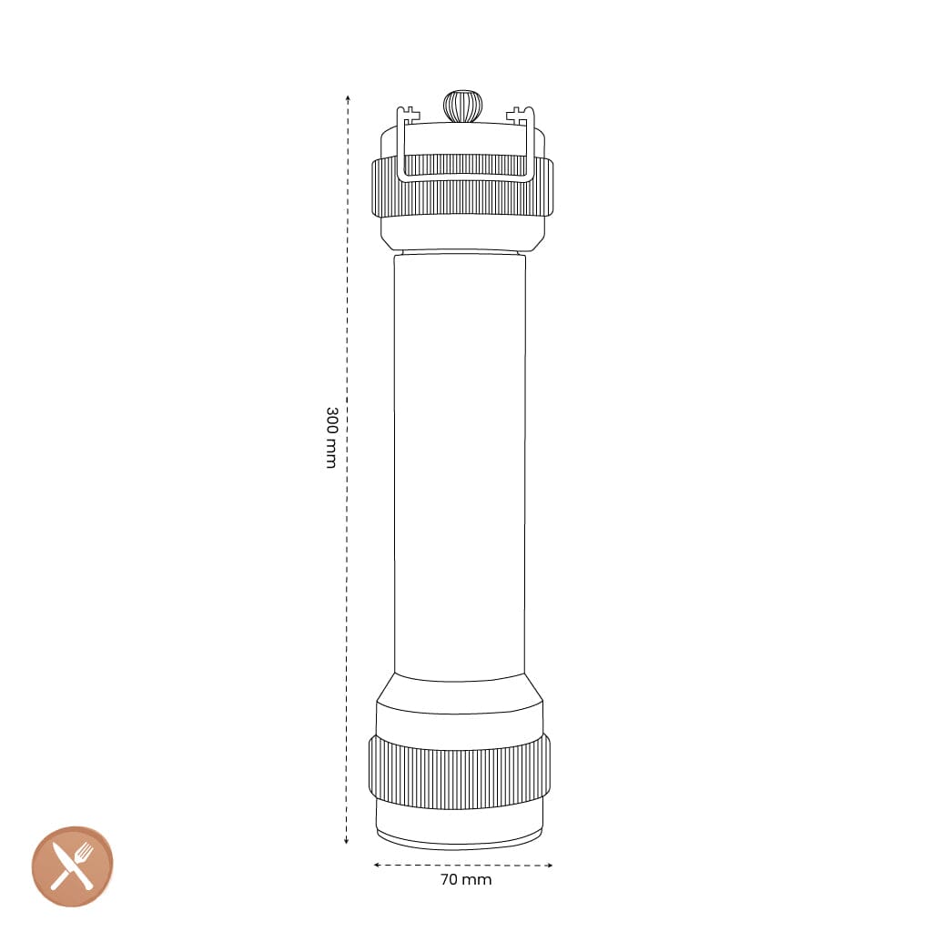 Peugeot - BBQ Pepermolen grafiet 30cm Pepermolen Peugeot