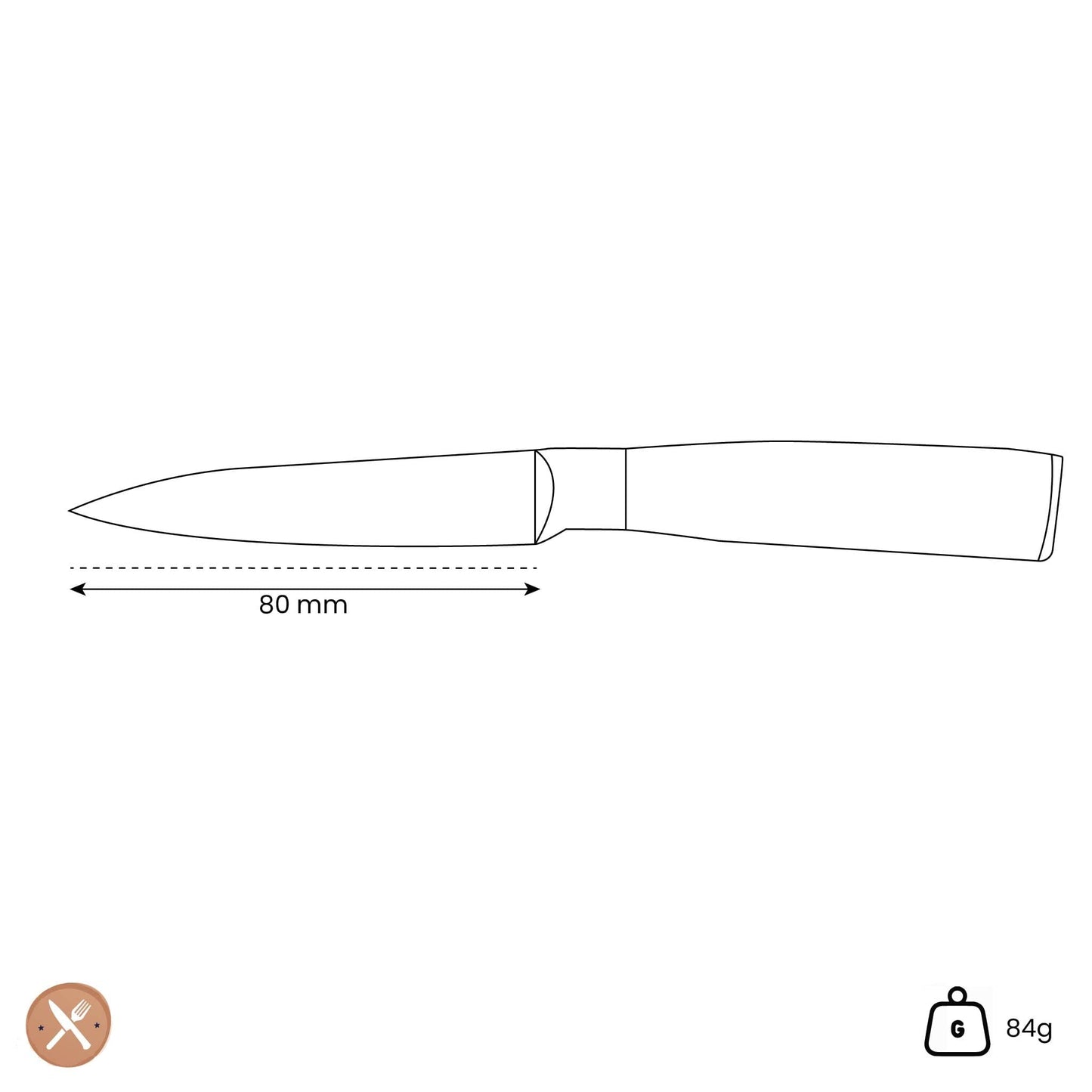 Shinrai Japan - Damascus Print Epoxy Sapphire Print Schilmes 8 cm Schilmes Shinrai Japan