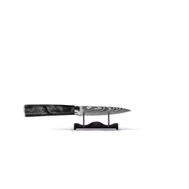 Shinrai Knives - Damascus Print Onyx Schälmesser 8 cm Shinrai Knives - Damascus Print Epoxy Onyx 3-delige Messenset - Koksmes + Santoku + Schilmes Messenset Shinrai Knives