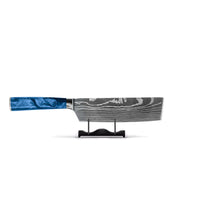 Shinrai Knives - Damascus Print Epoxy Sapphire - 6-delige Messenset Messenset Shinrai Knives