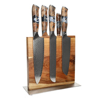 Shinrai Knives - Eclipse 6-teiliges Messerset + Messerblock + Schleifstein