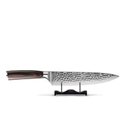 Shinrai Knives - Hammered RVS Mega Bundel - All you need Messenset met blok, snijplank en slijpsteen Shinrai Knives