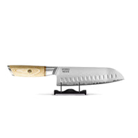 Shinrai Knives - Hikari Damascus 2-delige set - Santoku + Schilmes Messenset Shinrai Knives