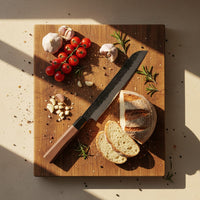 Shinrai Knives - Kurayami Damascus Broodmes 20 cm Broodmes Shinrai Knives