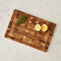 Shinrai Knives - Luxe Snijplank Teakhout - Kopshout - Bundel Houten snijplank Shinrai Knives