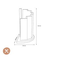 Couteaux Shinrai - Bloc magnétique à couteaux Scalae - Bloc magnétique à couteaux en bois d'acacia Couteaux Shinrai