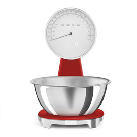 SMEG - Waage Digital 50er Rot SMEG - Weegschaal Digitaal Jaren 50 Rood Keukenweegschaal Smeg