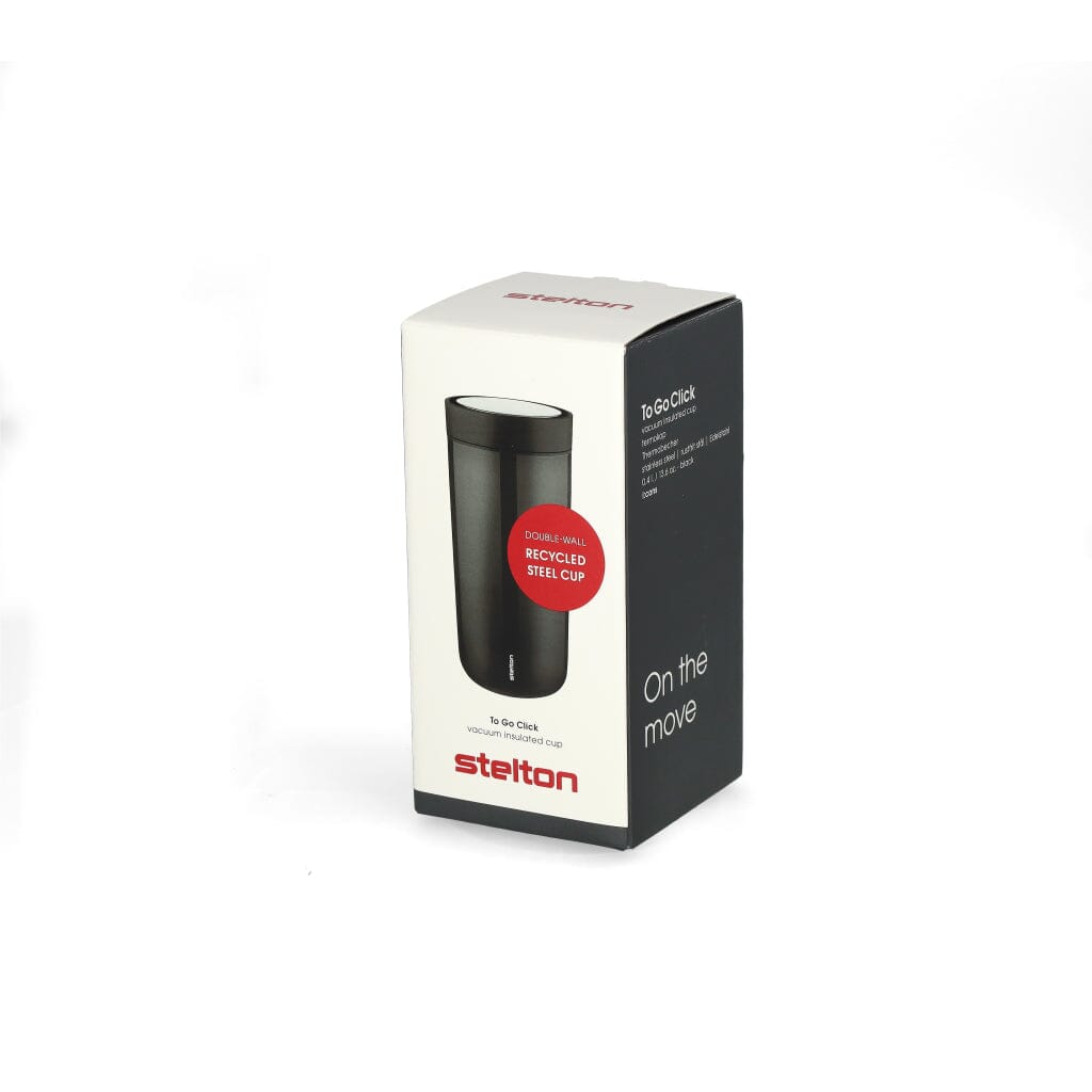 Stelton - To Go Click Thermosfles 0.2 l. - Zwart Thermosfles Stelton