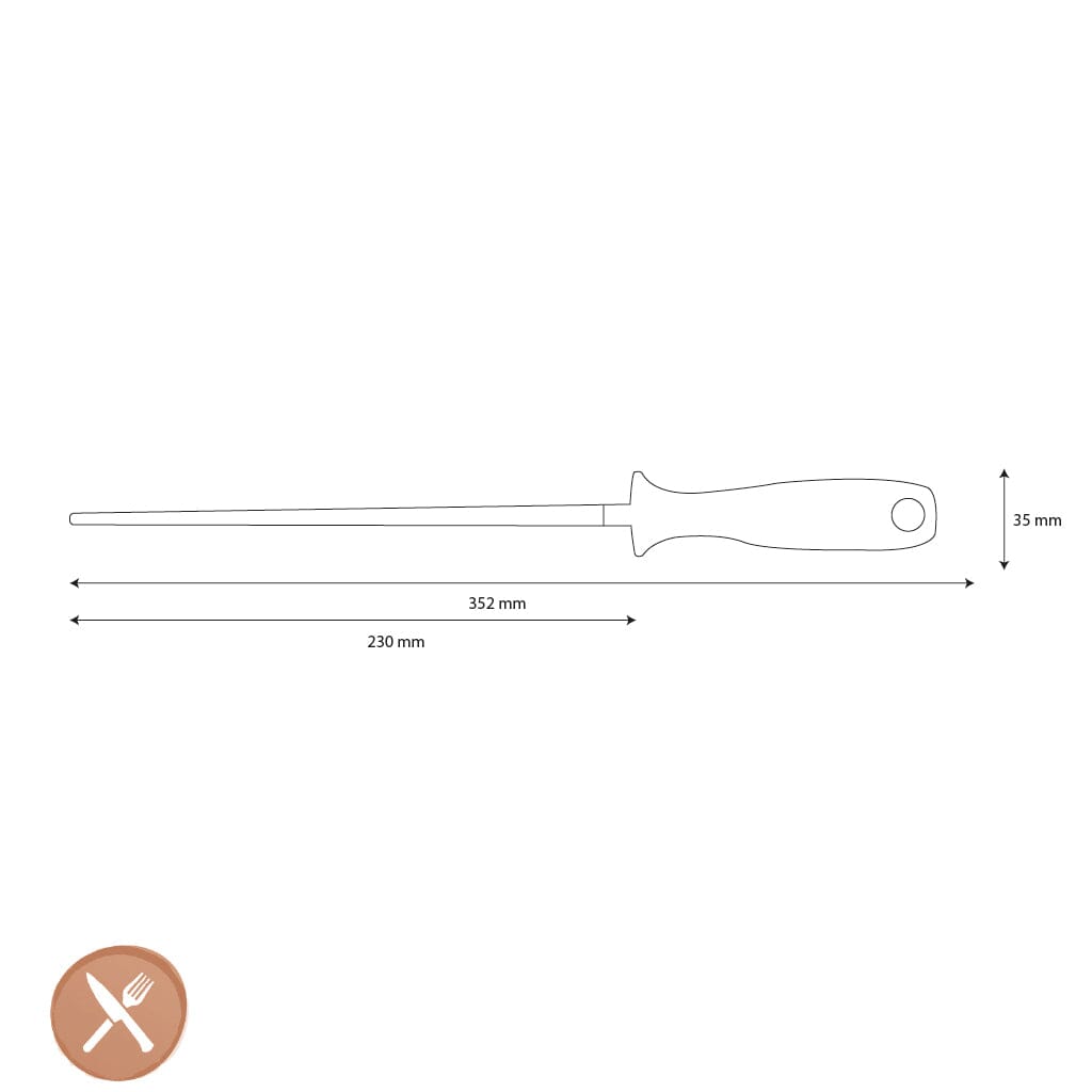 Wüsthof - Classic White Aanzetstaal 23 cm Wusthof