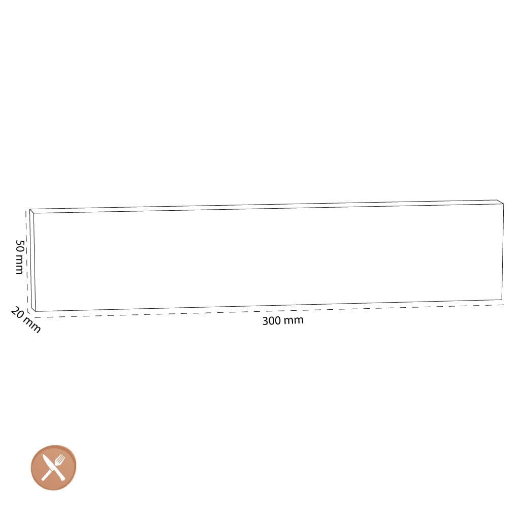 Wusthof - Magneetstrip Walnoot 30 cm Magneetstrip messen Wusthof
