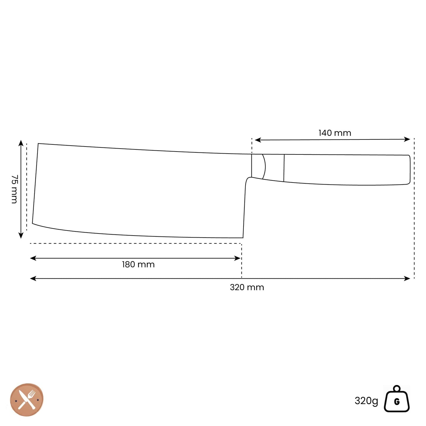 Yaxell - Zen Chinees Koksmes 18 cm Chinees koksmes Yaxell