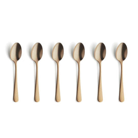 Amefa - Austin 6 Teelöffel - Matter Champagner Amefa - Austin 6 Theelepels - Mat Champagne Bestekset Amefa