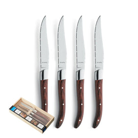 Amefa - Royal Steak 4 Steakmesser - Kastanienbraun Amefa - Royal Steak 4 Steakmessen - Maroon Brown Bestekset Amefa