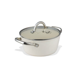 Cook & Pan - Go Ivory Kochpfanne 20 cm mit Glasdeckel By C&P - Go Ivory Kookpan 20 cm met glazen deksel Kookpan By C&P