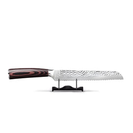Shinrai Knives - Brotmesser aus gehämmertem Edelstahl 20 cm Hammered RVS Broodmes 20 cm Shinrai Japan