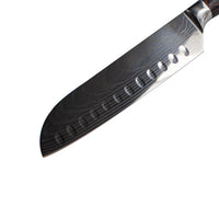 Japanse Damascus Print Santoku 18cm Keukenmessen Shinrai Japan
