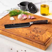 Japanse Damascus Print Series - Nakiri mes Keukenmessen Shinrai Japan